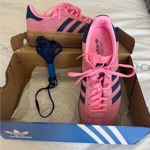 Adidas gazelle, bold Pink and Blue Sneakers